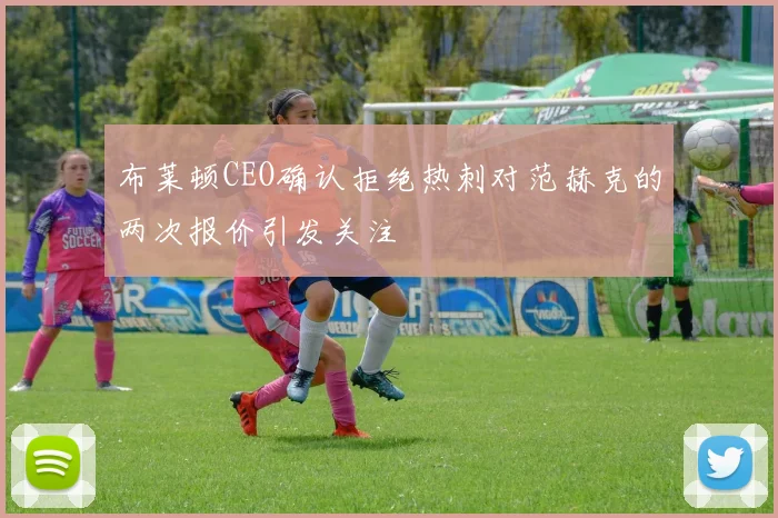 布莱顿CEO确认拒绝热刺对范赫克的两次报价引发关注